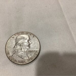 1963 Franklin Half Dollar, No Mint mark.